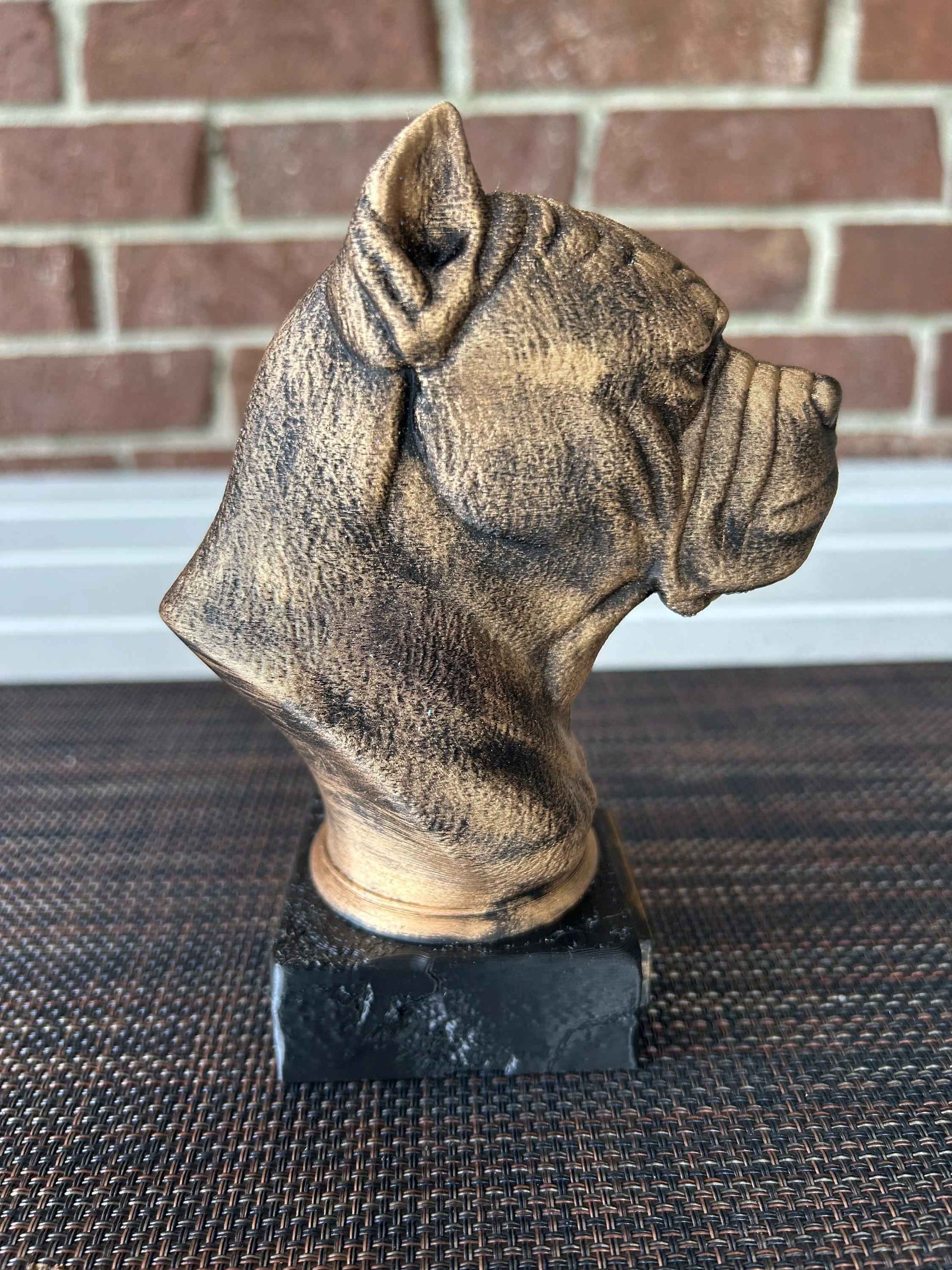 Cane Corso Bust  - Hand-Painted, Customizable, 3D Printed