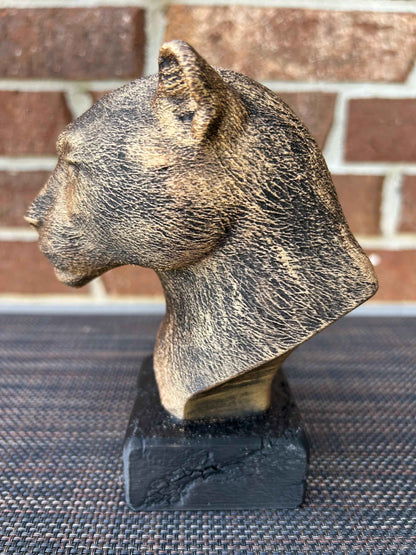 Jaguar Bust  - Hand-Painted, Customizable, 3D Printed