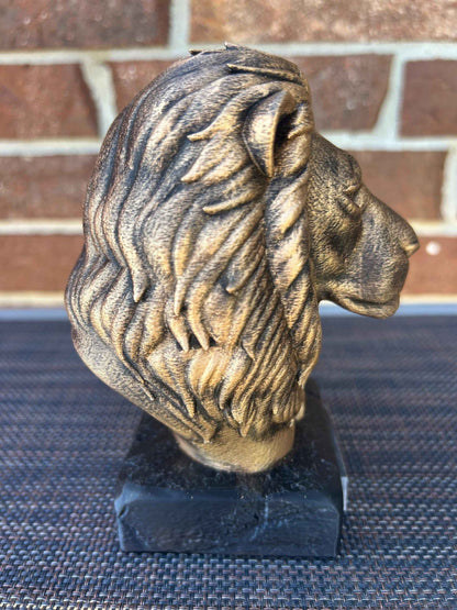 Lion Bust  - Hand-Painted, Customizable, 3D Printed