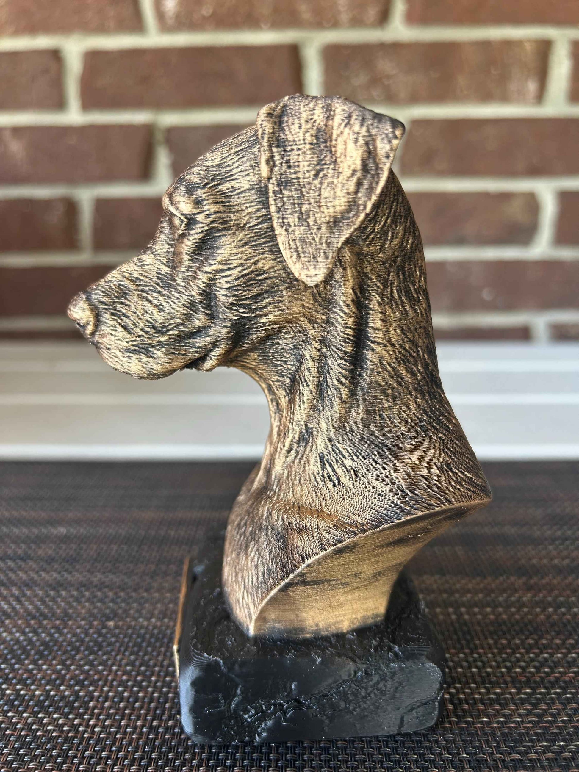 Doberman Natural Ears  - Hand-Painted, Customizable, 3D Printed