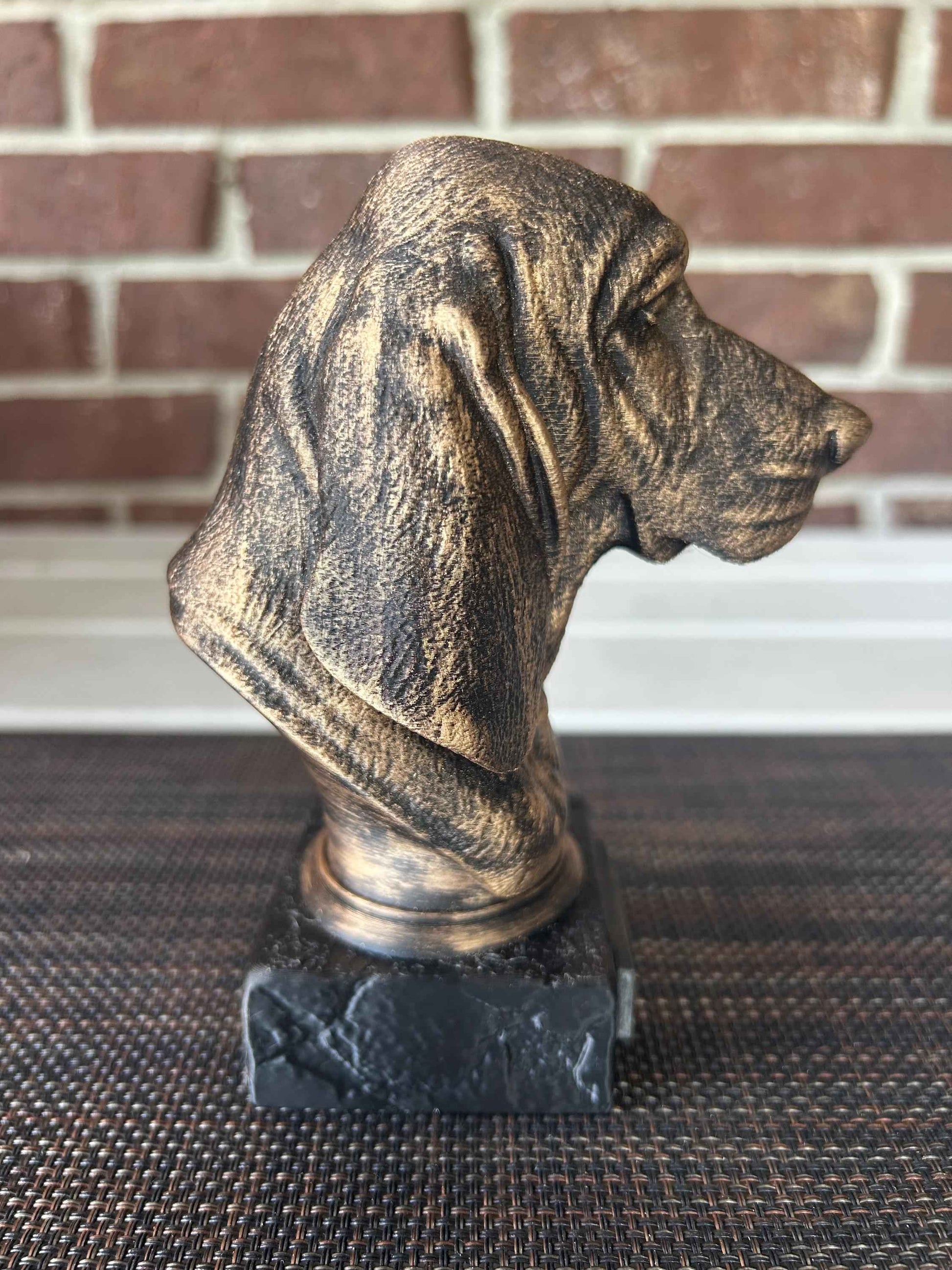 Basset Hound - Hand-Painted, Customizable, 3D Printed