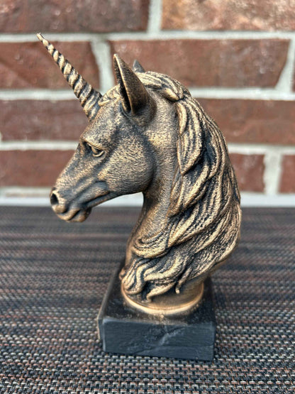 Unicorn Bust  - Hand-Painted, Customizable, 3D Printed