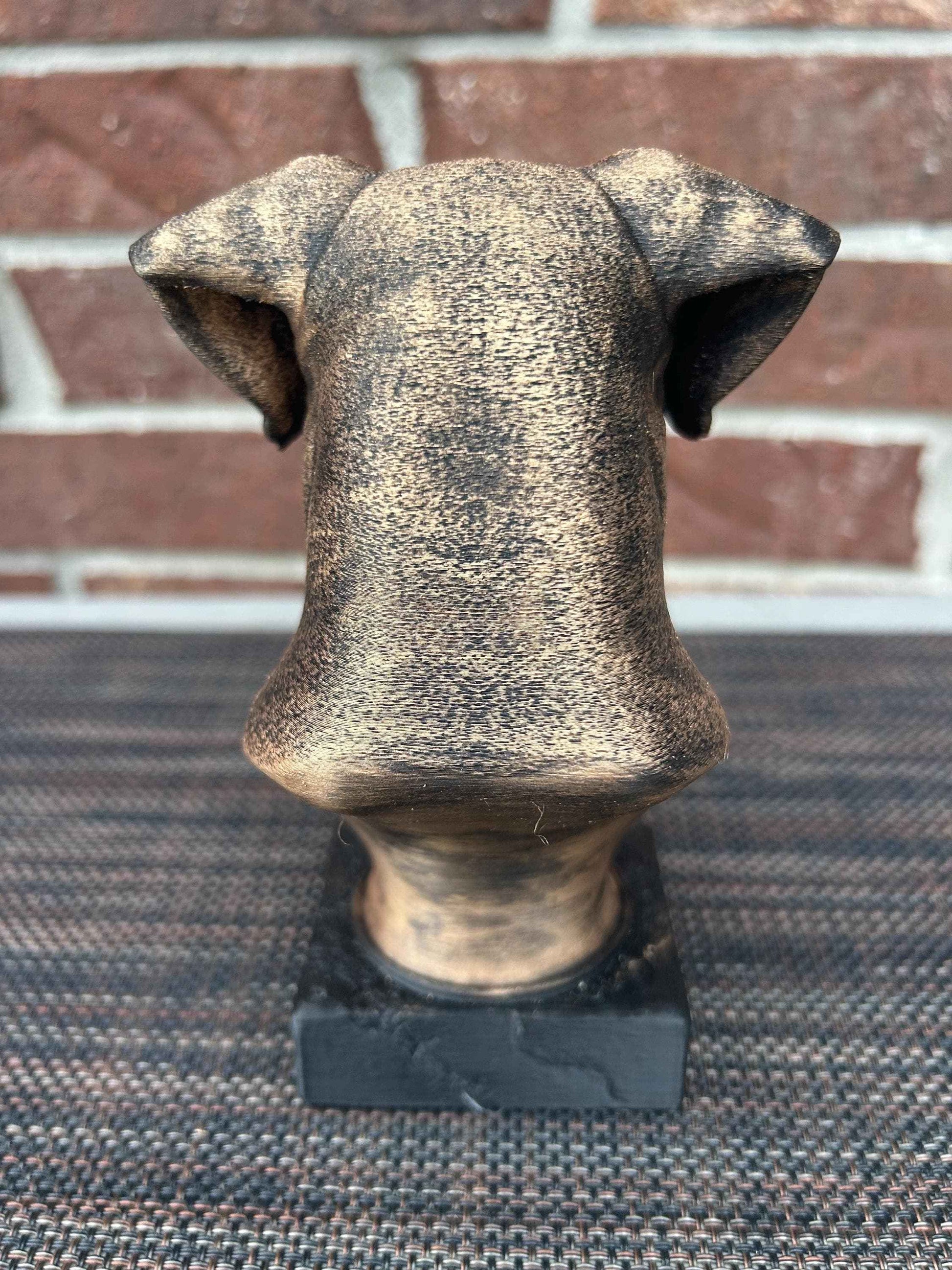 Great Dane Bust  - Hand-Painted, Customizable, 3D Printed