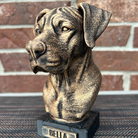 Great Dane Bust  - Hand-Painted, Customizable, 3D Printed