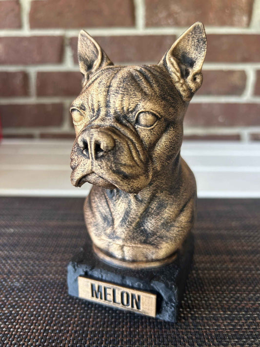 Boston Terrier - Hand-Painted, Customizable, 3D Printed