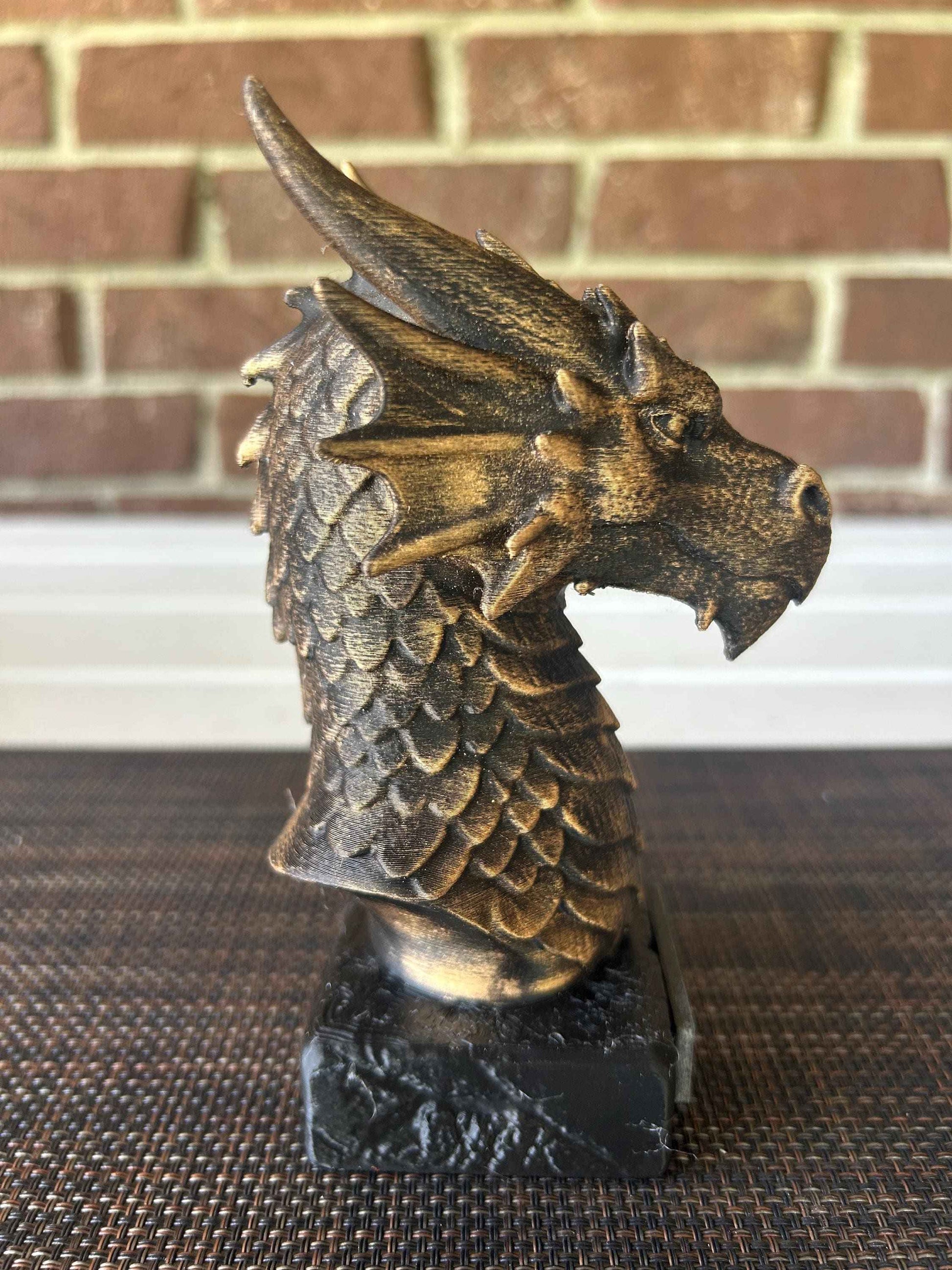 Dragon Bust  - Hand-Painted, Customizable, 3D Printed