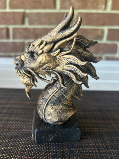 Chinese Dragon Bust  - Hand-Painted, Customizable, 3D Printed