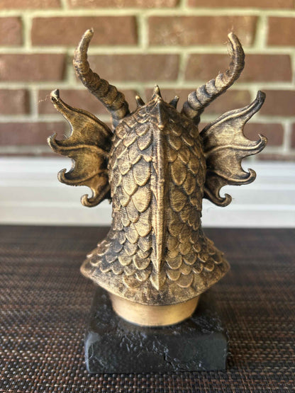 Water Dragon Bust  - Hand-Painted, Customizable, 3D Printed