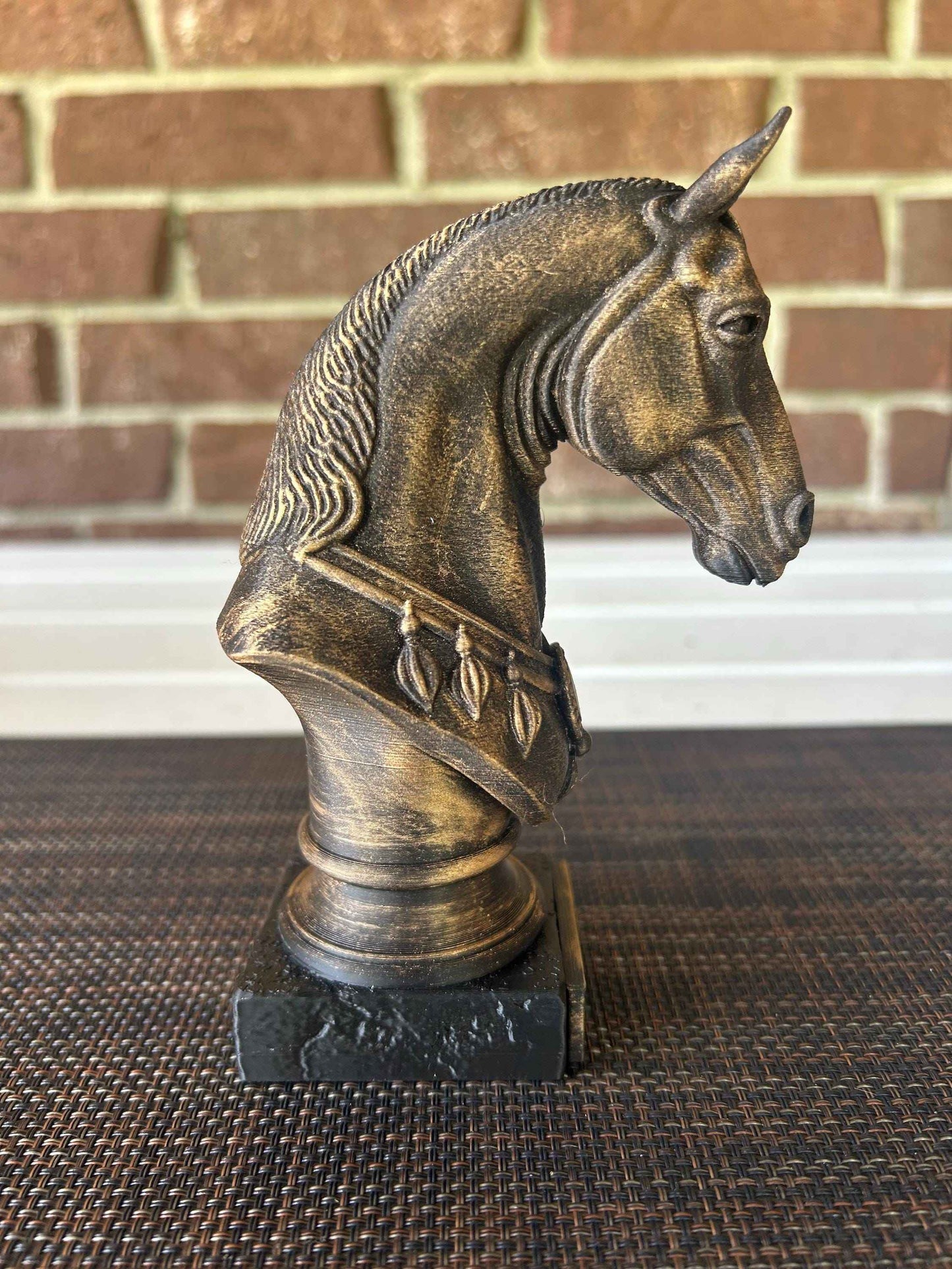 Horse Bust  - Hand-Painted, Customizable, 3D Printed