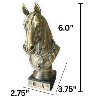 Horse Bust  - Hand-Painted, Customizable, 3D Printed