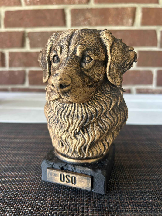Bernese Mountain Bust  - Hand-Painted, Customizable, 3D Printed