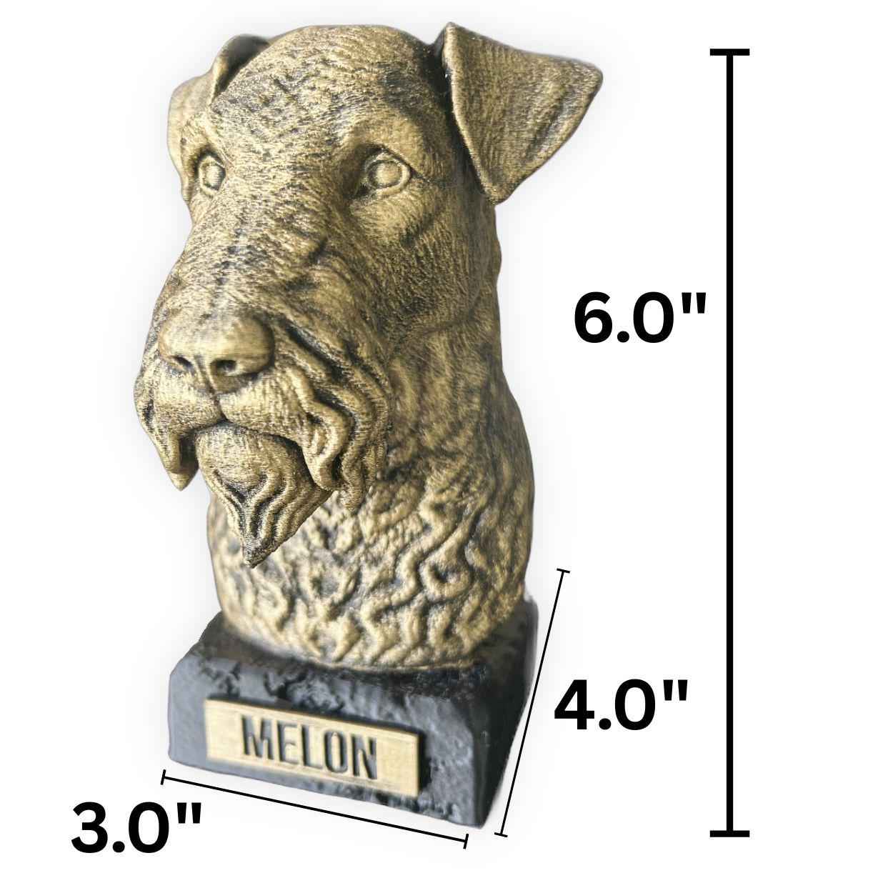 Kerry Blue Terrier - Hand-Painted, Customizable, 3D Printed