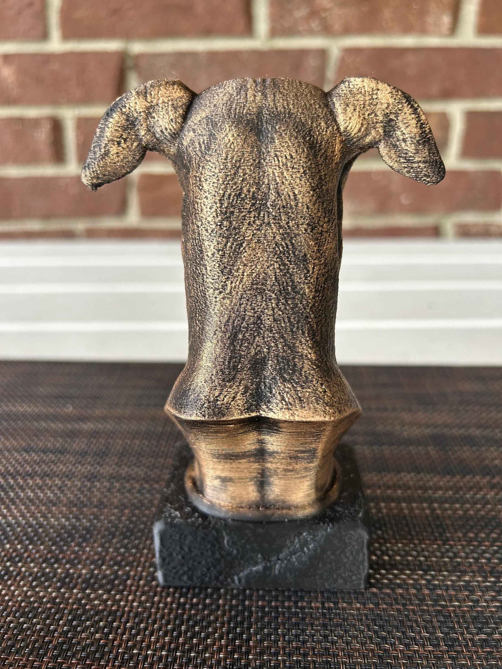 Greyhound Bust  - Hand-Painted, Customizable, 3D Printed