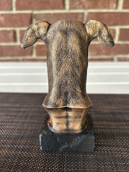 Greyhound Bust  - Hand-Painted, Customizable, 3D Printed