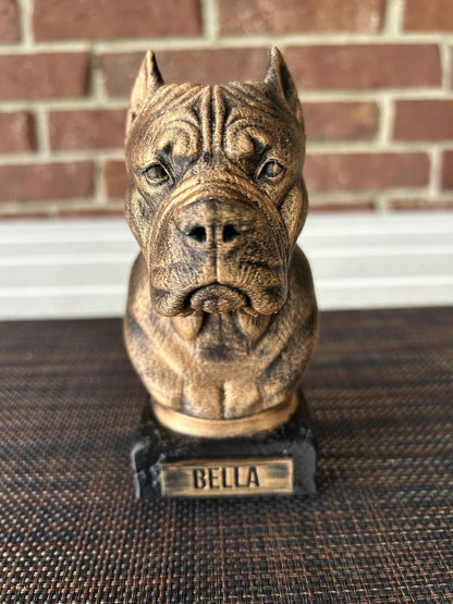 Cane Corso Bust  - Hand-Painted, Customizable, 3D Printed