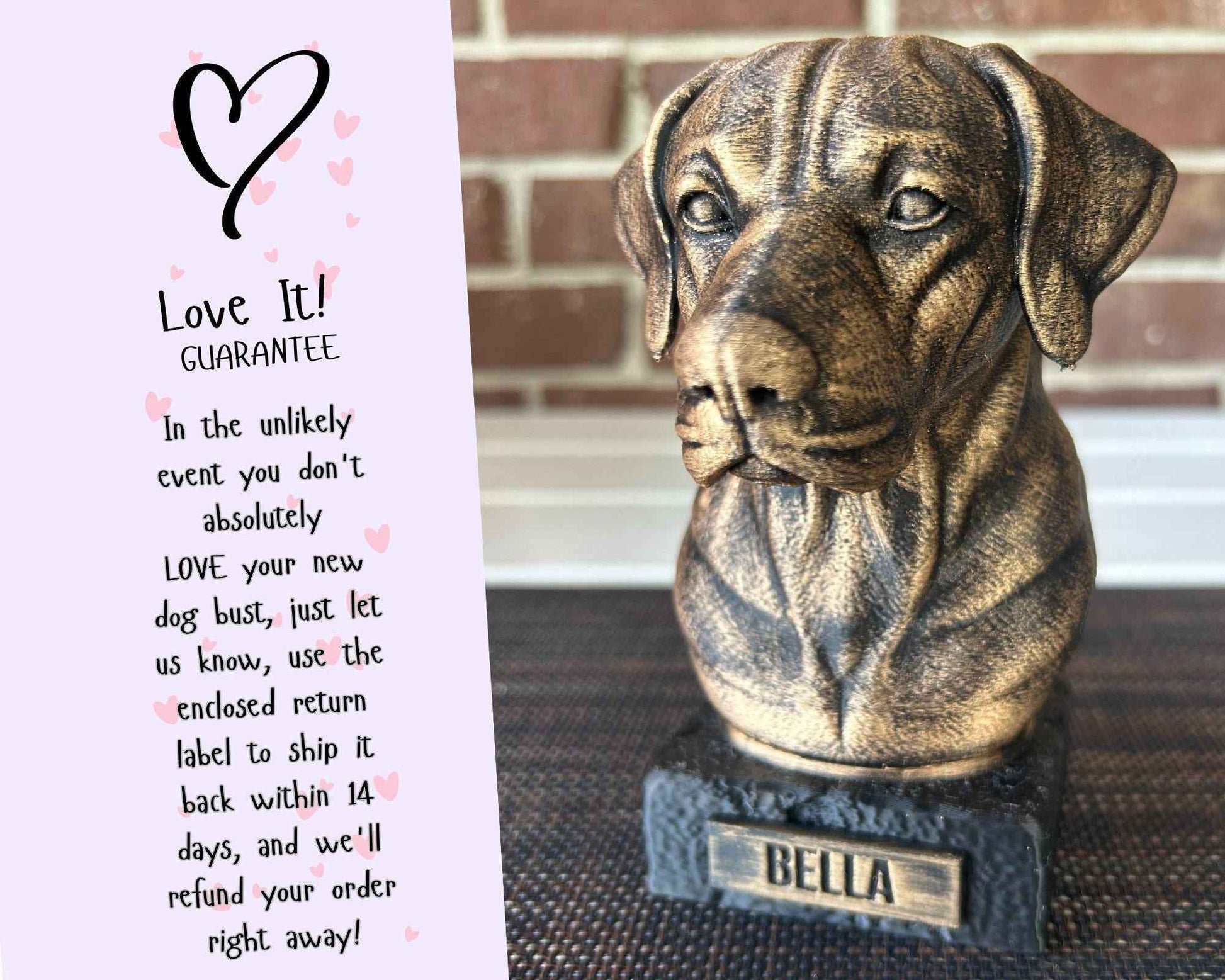 German Shepherd Pointer - Hand-Painted, Customizable, 3D Printed