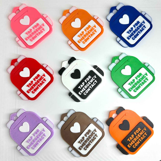 Emergency Contact Backpack Tag | NFC Backpack Tag | Double Sided | Waterproof | NFC Keychain | Tap To Call Tag