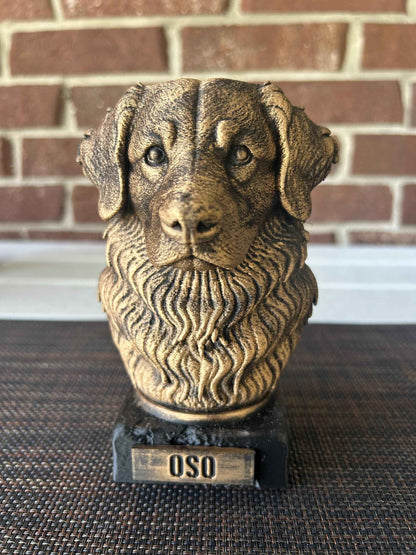 Bernese Mountain Bust  - Hand-Painted, Customizable, 3D Printed
