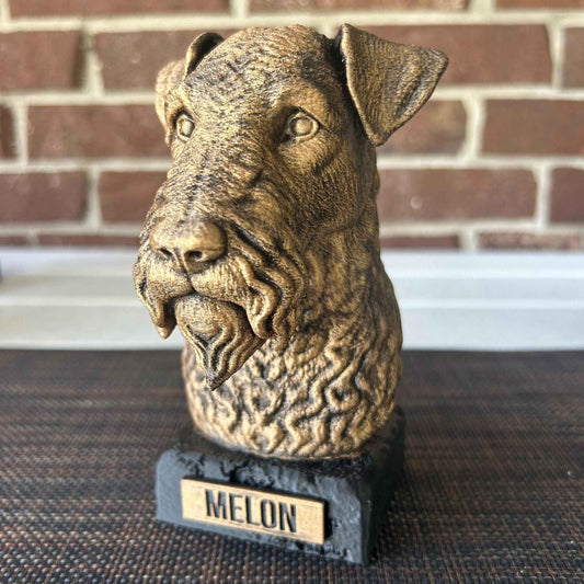 Kerry Blue Terrier - Hand-Painted, Customizable, 3D Printed