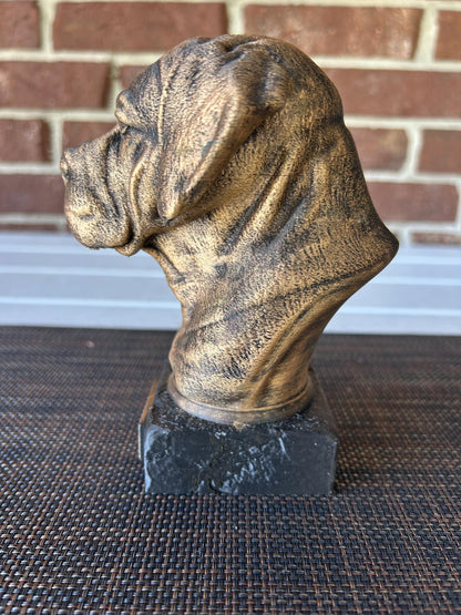 Cane Corso Natural Ears Bust - Hand-Painted, Customizable, 3D Printed