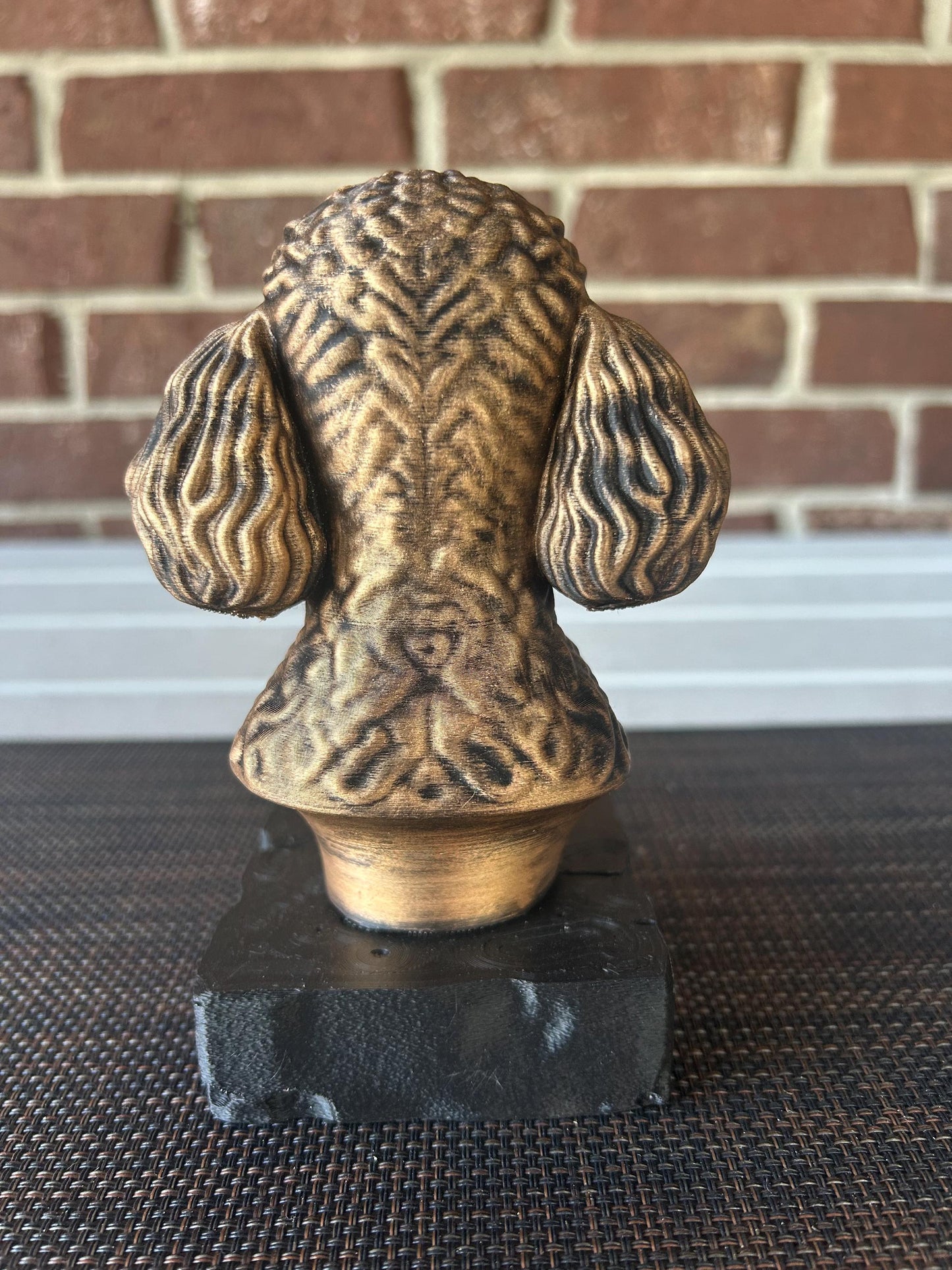 Miniature Poodle Bust - Hand-Painted, Customizable, 3D Printed