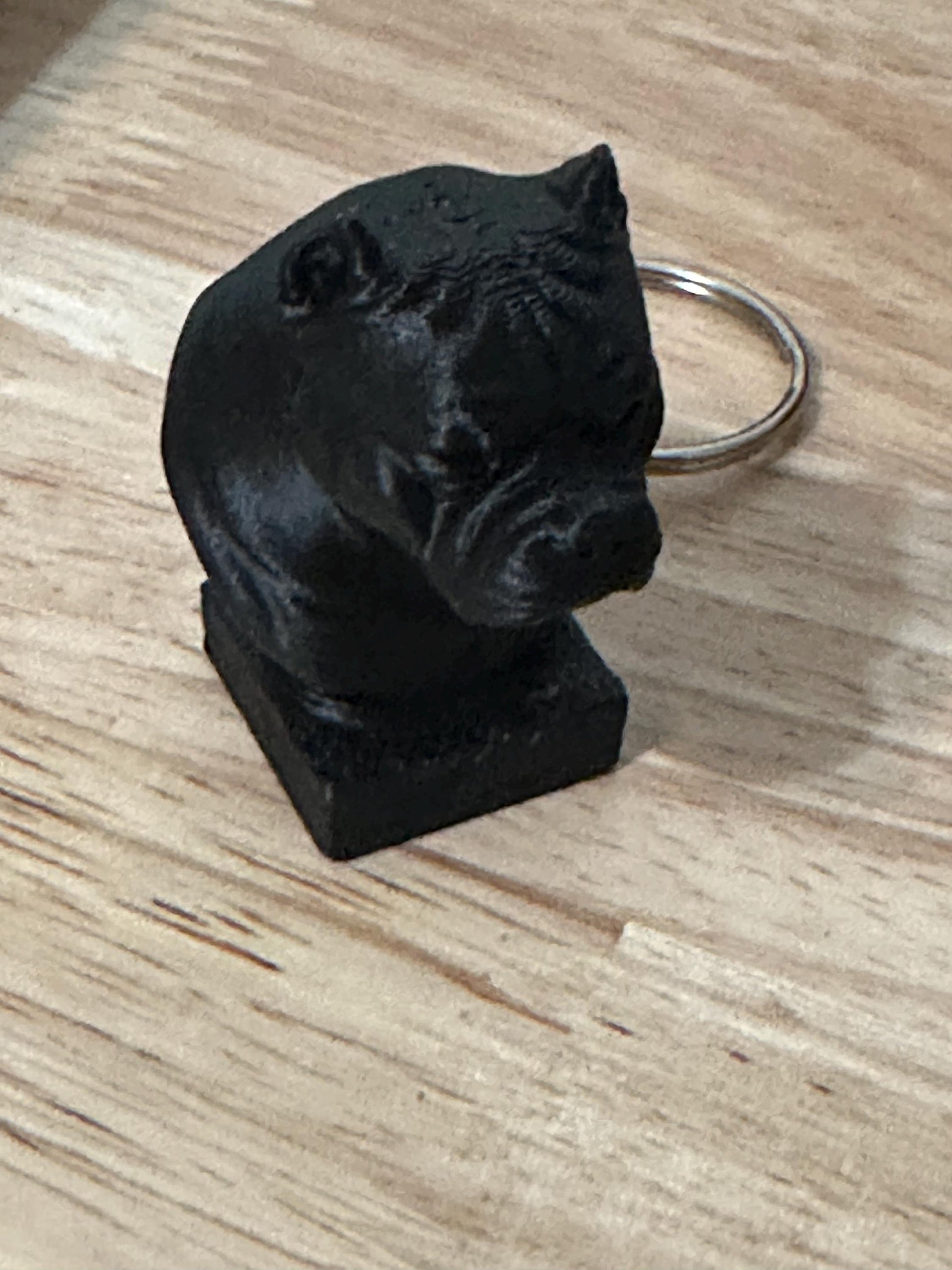 American Bulldog Keychain Bust - 3D Printed - Desk Toy - Board Game Token