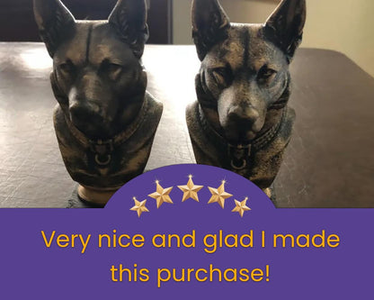 Cane Corso Natural Ears Bust - Hand-Painted, Customizable, 3D Printed