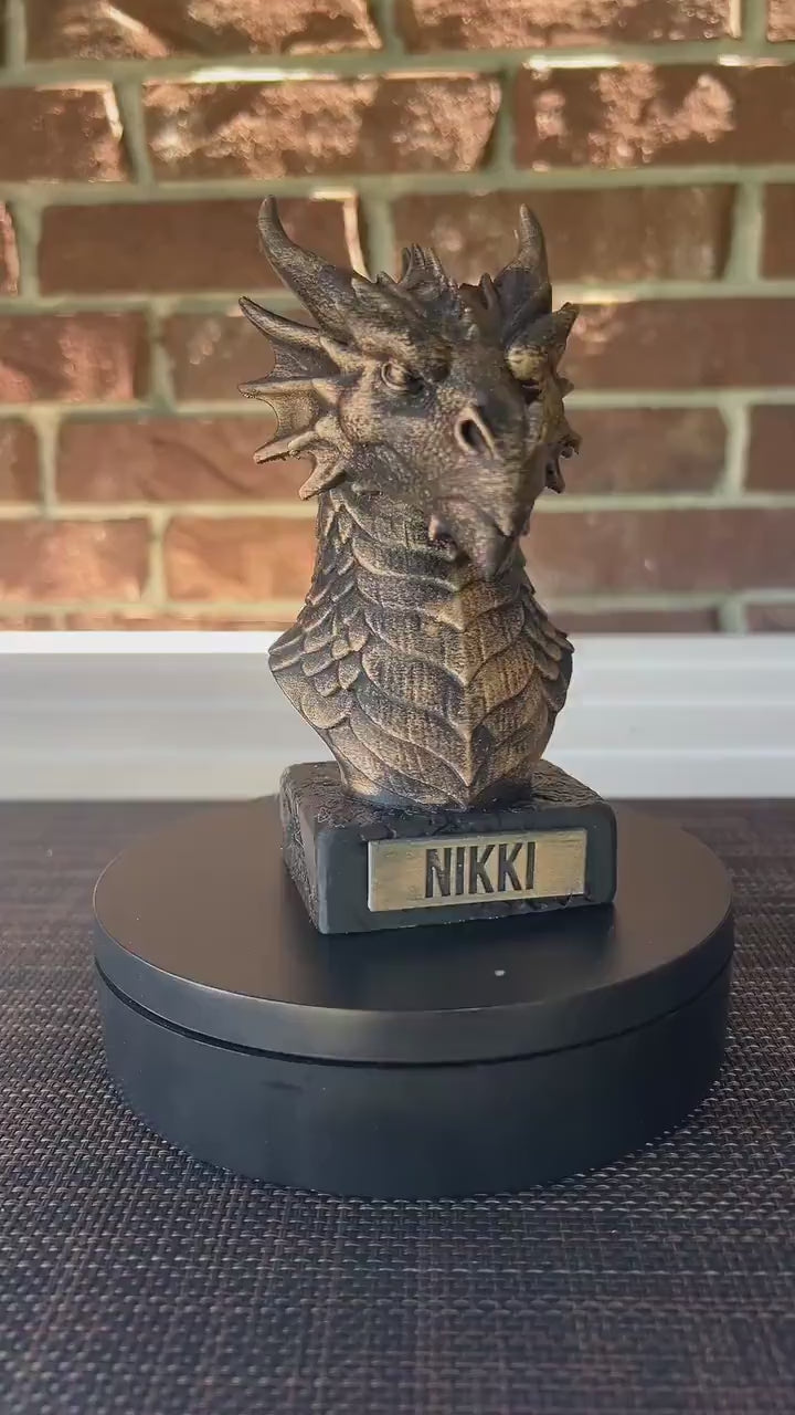 Dragon Bust  - Hand-Painted, Customizable, 3D Printed