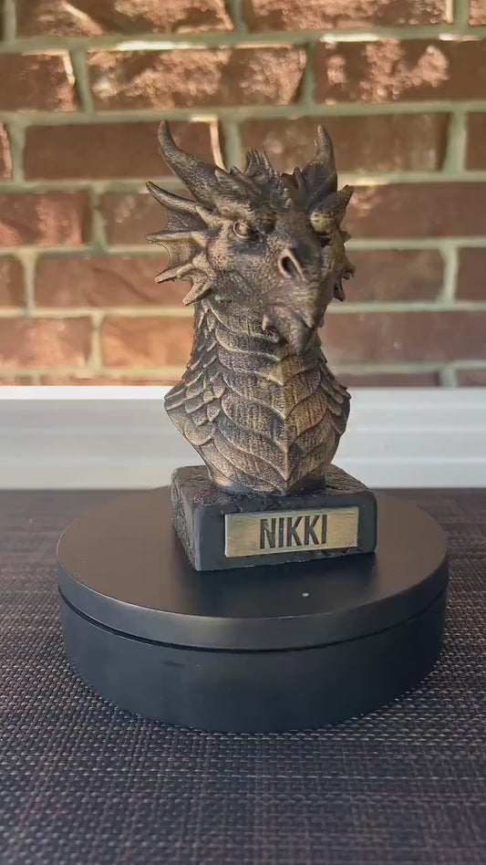 Dragon Bust  - Hand-Painted, Customizable, 3D Printed