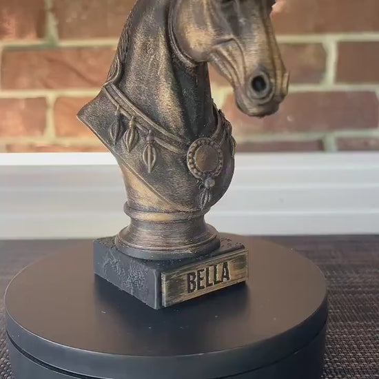 Horse Bust  - Hand-Painted, Customizable, 3D Printed