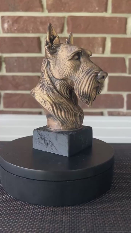 Scottish Terrier - Hand-Painted, Customizable, 3D Printed