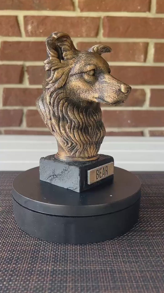 Border Collie  - Hand-Painted, Customizable, 3D Printed