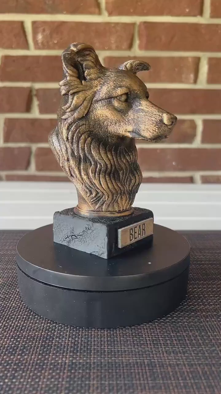 Border Collie  - Hand-Painted, Customizable, 3D Printed