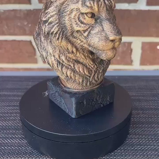 Tiger Bust  - Hand-Painted, Customizable, 3D Printed