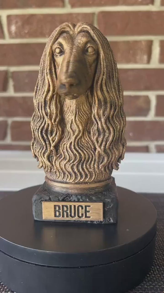 Afghan Hound - Hand-Painted, Customizable, 3D Printed