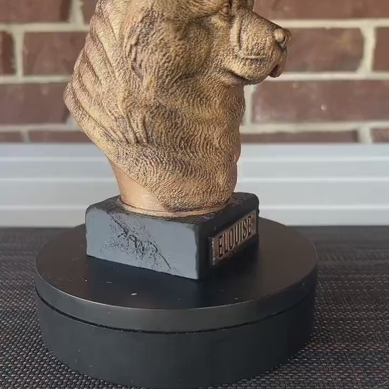Chow Chow Bust  - Hand-Painted, Customizable, 3D Printed