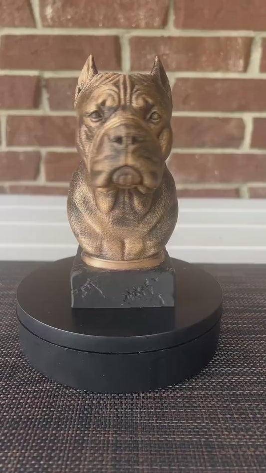 Cane Corso Bust  - Hand-Painted, Customizable, 3D Printed